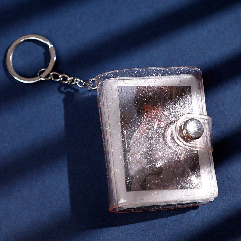 Mini Small Photo Album Key Chain