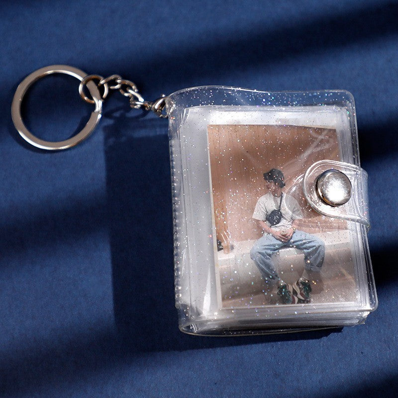 Mini Small Photo Album Key Chain