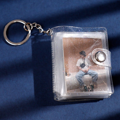 Mini Small Photo Album Key Chain