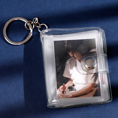 Mini Small Photo Album Key Chain