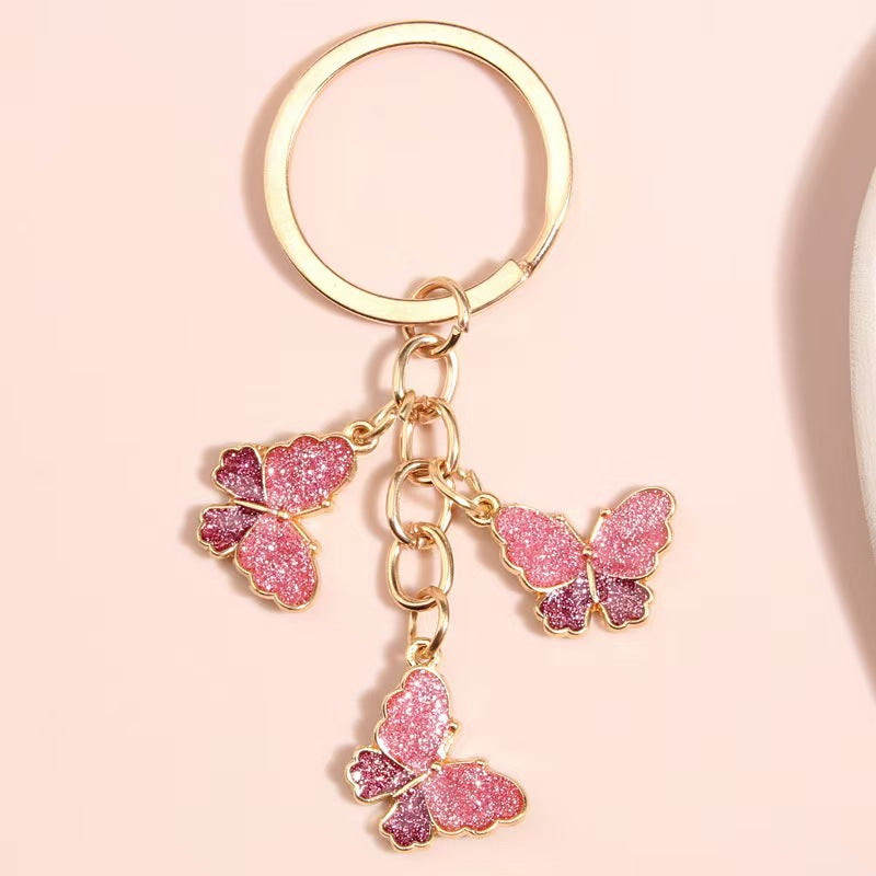 Colorblock Butterfly Keychain